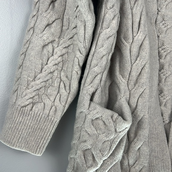 Wilfred Charlisa Merino Wool Fisherman Chunky Cable Knit Sweater Cardigan Sz M - Picture 7 of 15